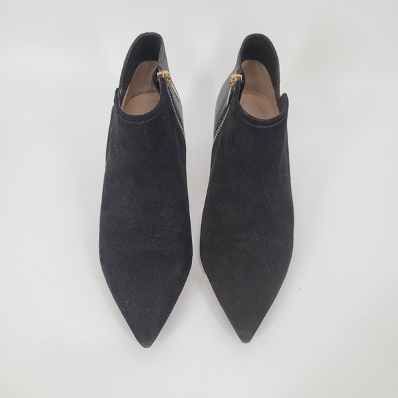 Jimmy Choo Harris Black Suede Booties Point Toe Size 38.5 - Picture 4 of 12